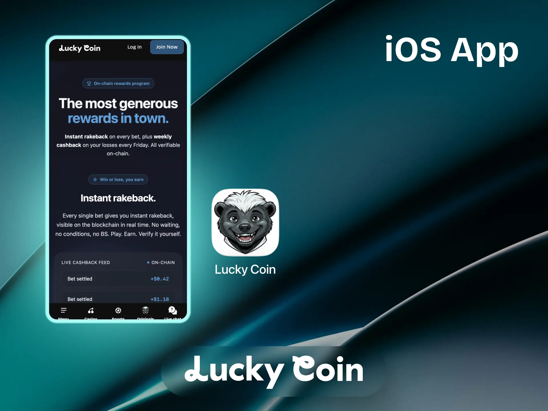 Lucky Coin iOS app on iPhone and iPad