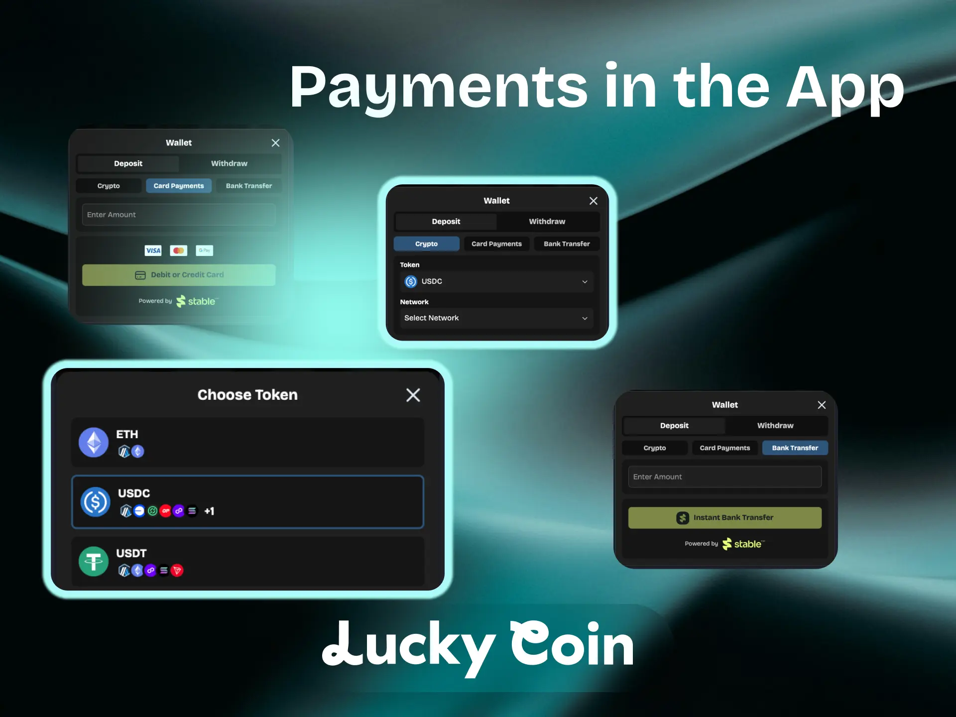 Payment methods in the Lucky Coin app for New Zealand users