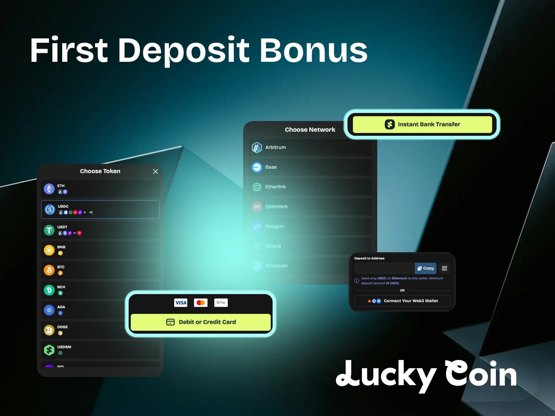 Lucky Coin First Deposit Bonus