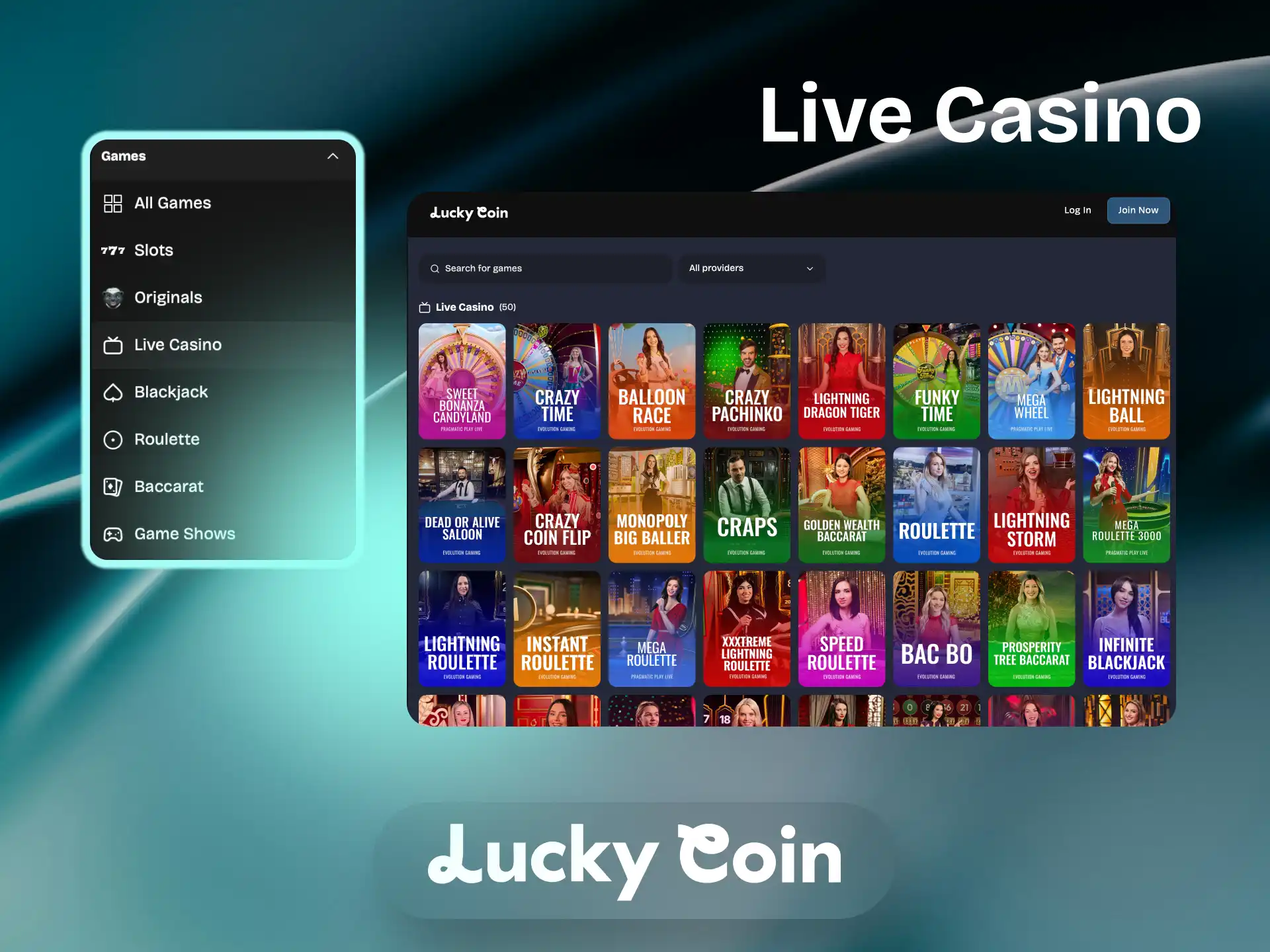 Live Casino dealers at Lucky Coin with HD video stream