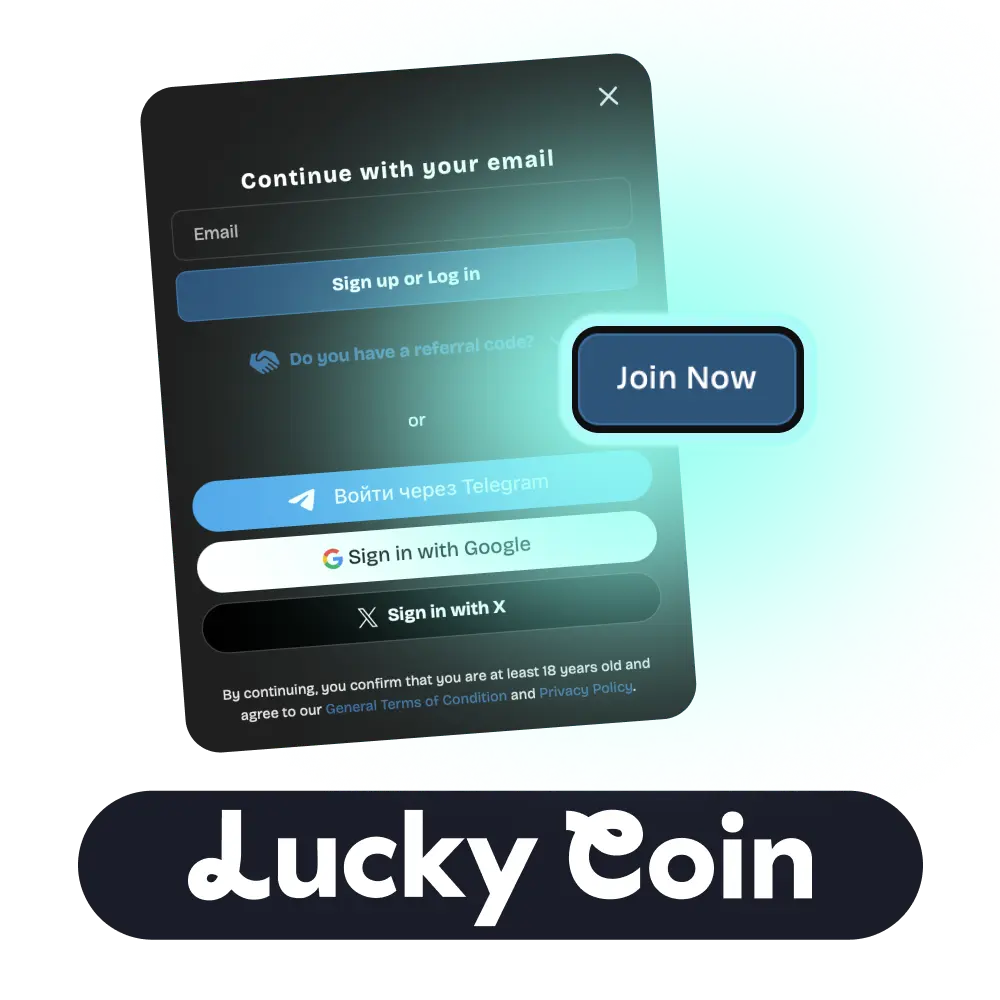 Lucky Coin casino registration, login and verification process for New Zealand players