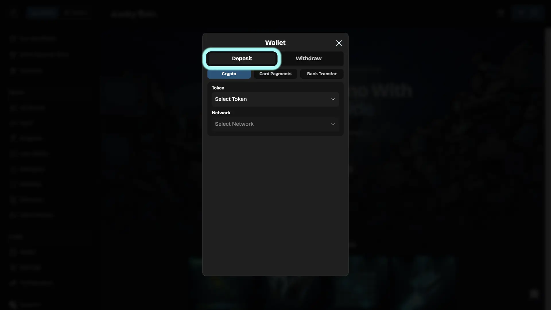 Navigate to Cashier on Lucky Coin, choose payment method, and deposit to activate rewards.