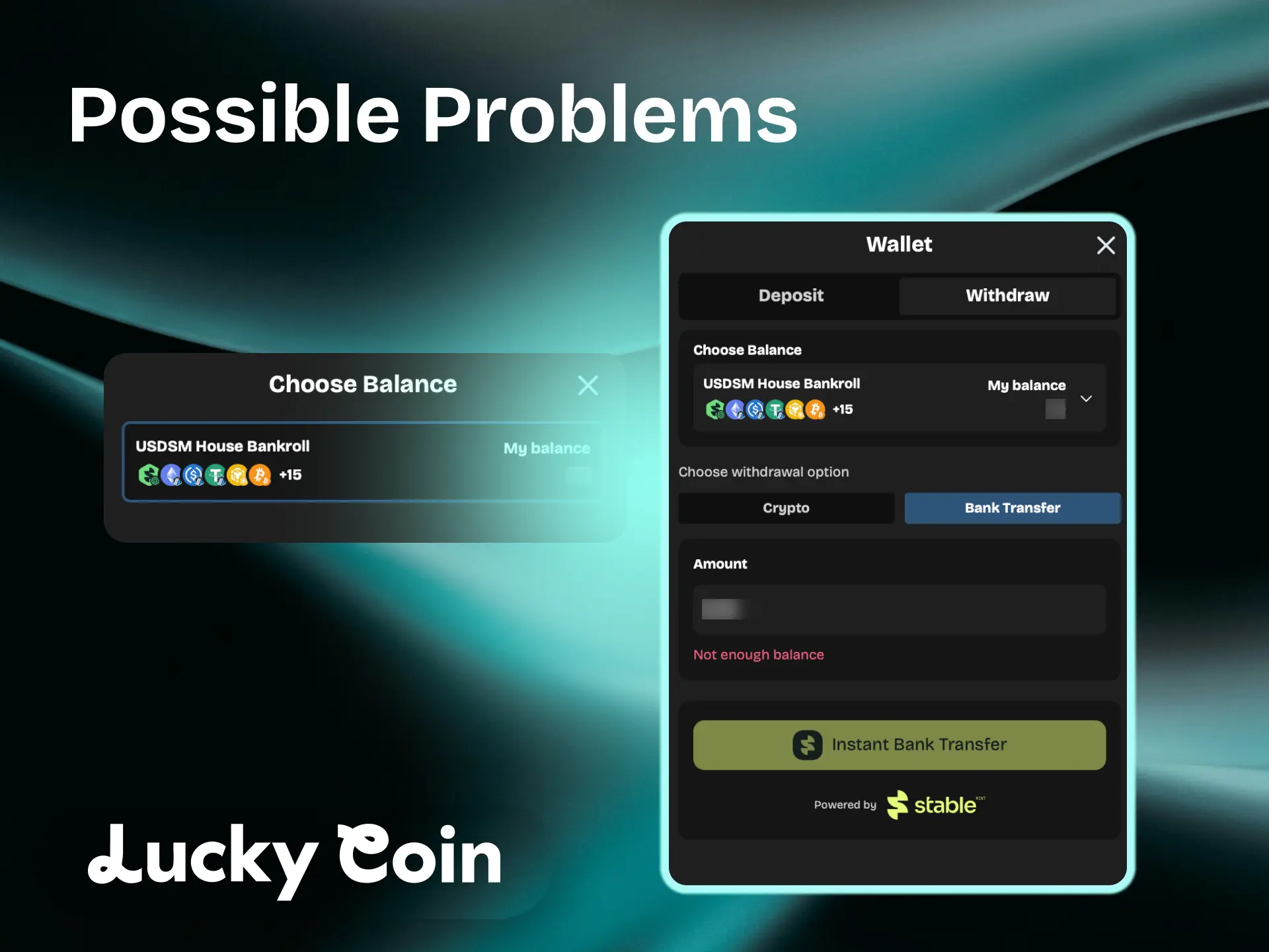 Lucky Coin withdrawal problems and solutions